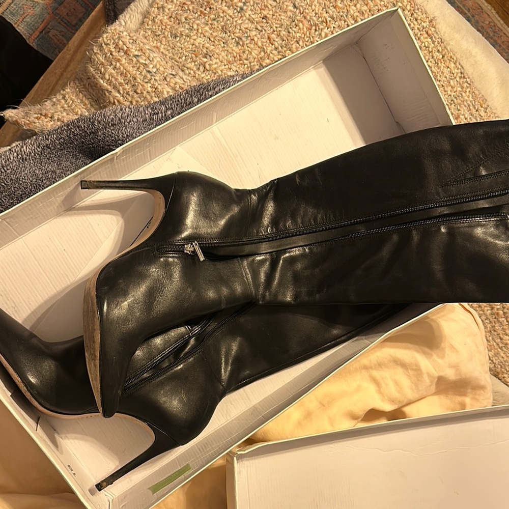 SCHUTZ black knee high boots